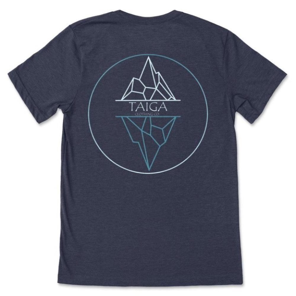 Nature Geometric Iceberg Graphic Tee Buffalo Bison